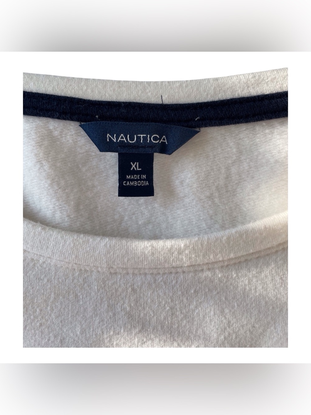 Nautica Women's XL White Sweatshirt . - Picture 2 of 6